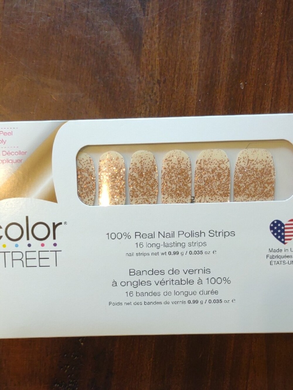 Color Street Mixed Pink, Coral & Gold Nail Polish Strips - Picture 3 of 8